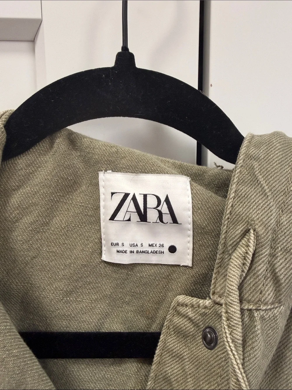 Zara Olive Hooded Utility Jacket